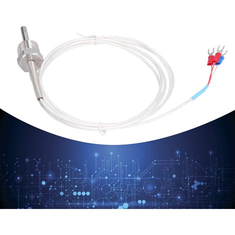 Détecteur de température à résistance de platine WZPT-01 : mesure précise de la température, capteur de température 2B résistant à la corrosion, 2 m (1/5)