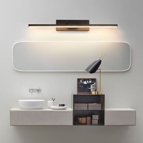 Lampe Miroir LED Salle de Bain 30cm 3 réglages de température de couleur Murale Salle de Bain 330° Rotatif Applique Murale 6W Intérieure Lampe (1/2)