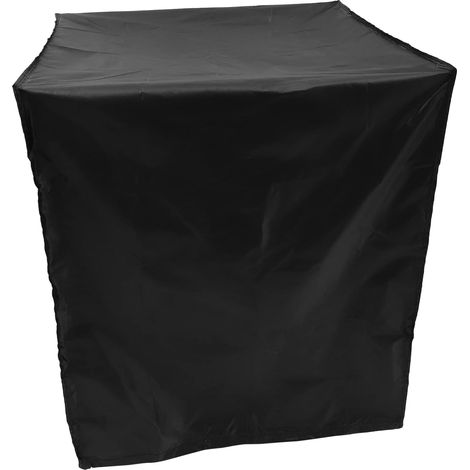 Housse De Meuble Étanche 61x61x76 Cm Plastique Noir Protection Climatiseur Extérieur Couverture Unité Extérieure Anti-poussière Pluie Balcon (1/4)