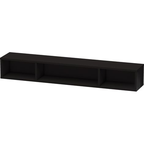 Estantería Duravit L-CUBE 800x140x120mm negro de alto brillo (1/2)