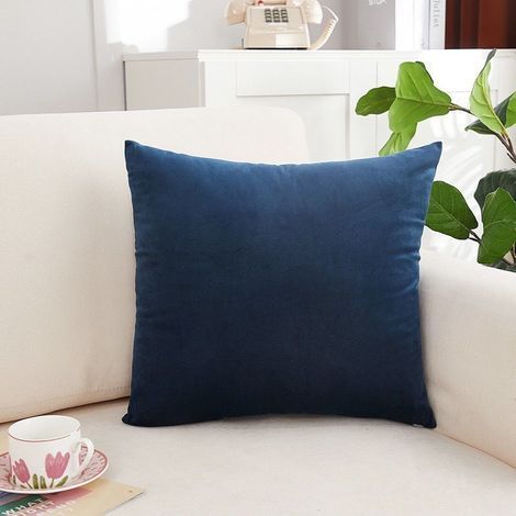 [JAMAIS UTILISÉ] Ensemble de deux housses de coussin en velours, housses de coussin décoratives pour canapé, ultra-douces et confortables, adaptées à la décoration du salon et de la chambre, pour cana (1/4)