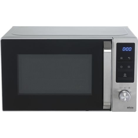 SILVA Stand-Mikrowelle MW-G 20.8 mit Grill Edelstahl