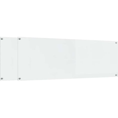 Crédence de cuisine 2 pcs Transparent 120 x 40 cm verre trempé vidaXL