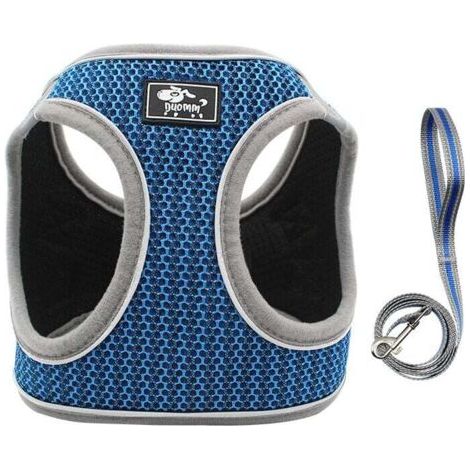 QORVA-Harnais pour petits chiens en maille souple réfléchissante pour petits chiens Harnais pour petits chiens confortables par tous les temps (1/2)
