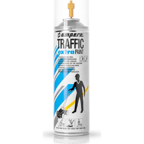 AMPERE TRAFFIC PAINT Bodenmarkierspray Traffic Extra 500ml gelb 12 Stk (1/5)