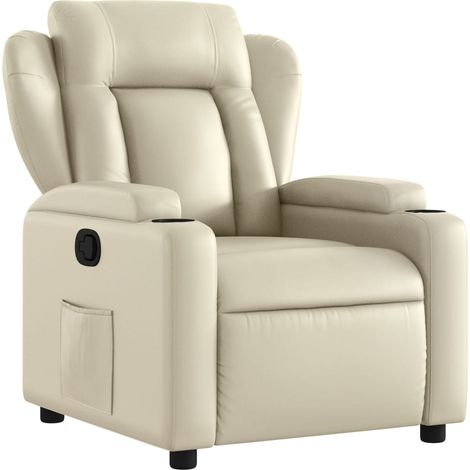 Maison Exclusive - Relaxsessel Creme Kunstleder