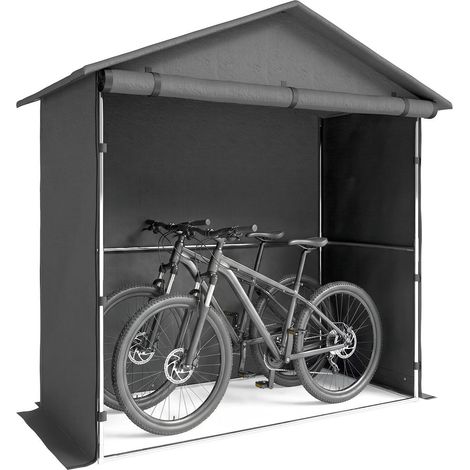 Protection Extérieure Abri de Jardin Tente Garage 1,1x2m Porte Zippée Toile Oxford 420D pour Vélo Moto et Outils (1/5)