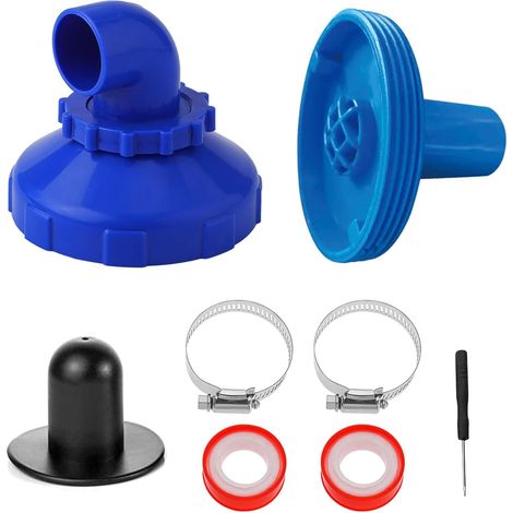Buse de remplissage de piscine rotative à 360° - Buse de remplissage pour piscine - Diamètre : 32 mm - Buse de sortie de piscine - Buse d'entrée de piscine 32 mm - Buse de piscine (1/5)