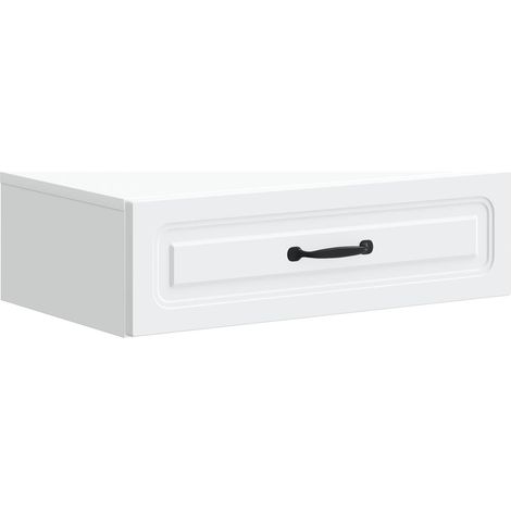 Wandmontierter Beistelltisch Weiß 59 x 34,5 x 17 cm vidaXL