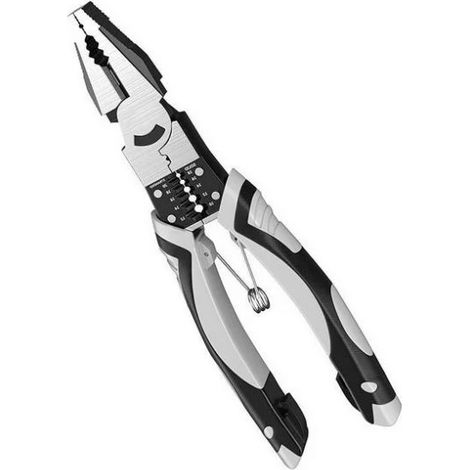 Pinza Combinata 215mm Pinza Spelafili Spelacavi Crimpatrice 5 in 1 Multiuso (1/5)