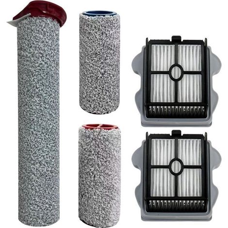 Filtres et brosses pour aspirateur Roborock A10 Plus, Dyad Pro, 3 brosses cylindriques, 2 filtres HEPA (1/5)