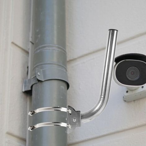 Supporto regolabile per asta antenna Bardusch, supporto a parete per asta antenna, accessori per installazione antenna, staffa per asta in acciaio inossidabile (1/4)