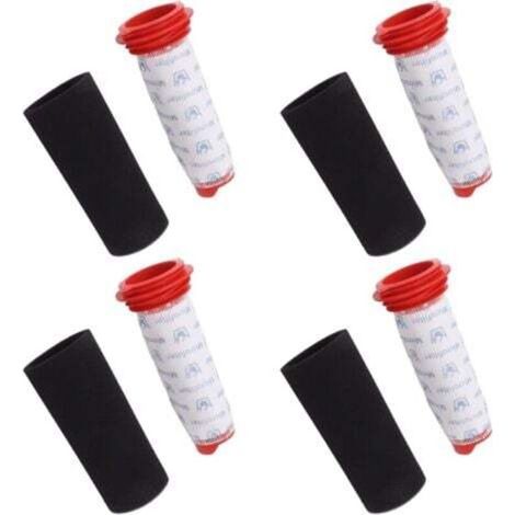 Confezione da 4 filtri in schiuma e microfiltri sanitari per aspirapolvere senza filo Bosch BCH6ZOOO e Bosch BBH625W60 (1/4)