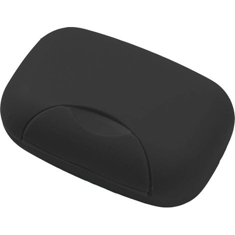 Handmade Creative Travel Soap Box, Waterproof for Home and Outdoor Use (Black) (1/5)
