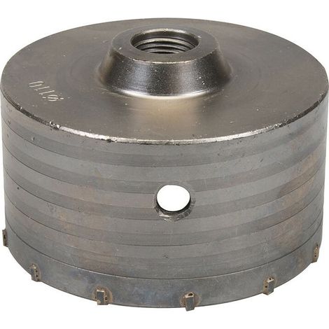 Scie cloche trepan tct de 110 mm tranchants en carbure 1/2 bsp - Scie cloche trepan tct de 110 mm tranchants en carbure 1/2 bsp