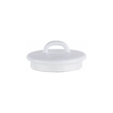 Coperchio smaltato Riess per lattiera bianco con guarnizione in silicone (1/2)
