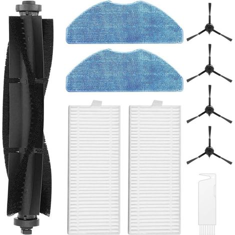 Kit d'accessoires pour 360 S8, S8 Plus, pour 360 Botslab S8 Plus, pour Rowenta X-plorer Serie 75 S+ RG8597W, pour EZVIZ RE4 / RE5 Plus Robot Aspirateur Pièces de Rechange (1/4)