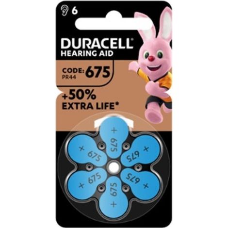 Batterie Apparecchi Acustici Duracell Tipo 675 (Blue) – 6 pezzi (1/4)