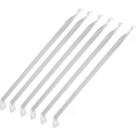 Lot de 6 supports de 30,5 cm (12 pouces) pour étagères grillagées, avec chevilles et goupilles. (1/5)