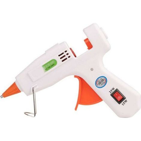 Pistolet à colle thermofusible, interrupteur de ruban rapide, manuel de ménage de 7 mm (20 W blanc) (1/5)