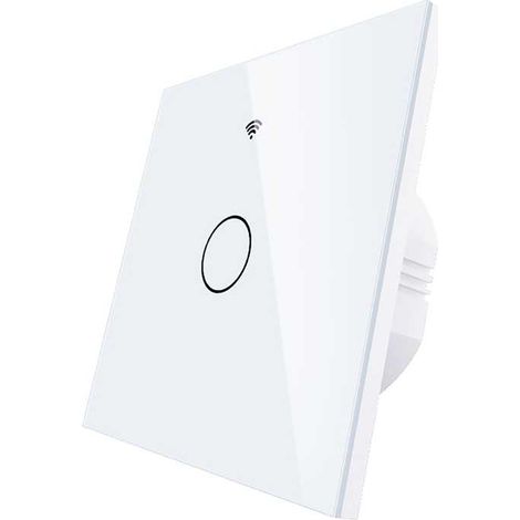 Interruttore Da Incasso Scatola 502, Touch, Bianco, WIFI 2.4G Matter, TUYA, Smart Life,Apple Home, Google Home, Alexa, SmartThings, 10A, AC 90-250V, 50/60HZ, 86X86X30mm, IP20, Disponibili 1,2,3 Tasti 