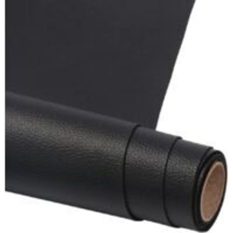 Patch de réparation en simili cuir autocollant 50 x 137 cm – Étanche et élastique – Pour canapés, vestes, sacs, sièges de voiture – Noir (1/4)