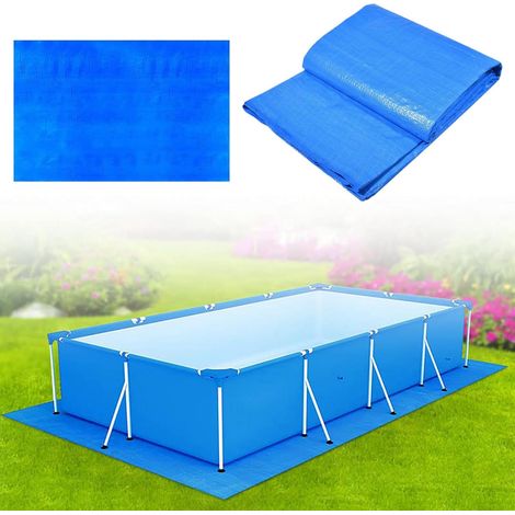 Revêtement de sol rectangulaire étanche en polyéthylène de 5 x 3 mètres pour piscine hors sol, bâche solaire pour la peinture et le camping (1/5)