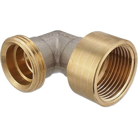 Messing Winkel für Klemmringverschraubung 1'' Eurokonus - 1'' IG