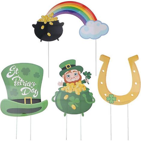 4er-Pack Party-Gartenpfähle