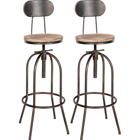 2er Set Barhocker Pino bronze