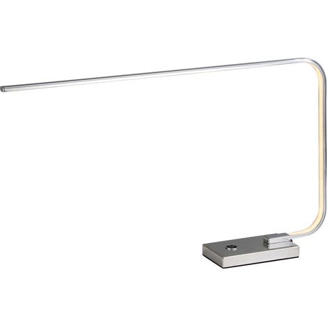 Naeve FAUCIUM Lampe de table LED intégrée à intensité variable, chrome 3000 K, capteur tactile (1/2)