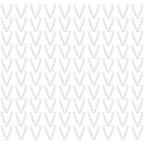 100 Pack Disposable Umbilical Cord Clamps for Puppies, Kittens, Cows, Livestock, Sheep, PVC Non-Toxic J-Shape (1/5)