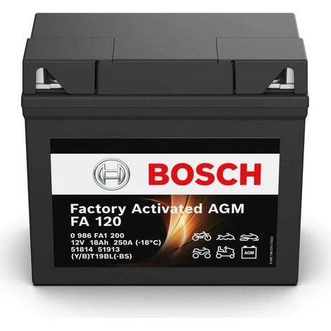 Batería de Moto Bosch FA120 (51913-YT19BL-BS ) 18Ah 250A 12V (1/5)