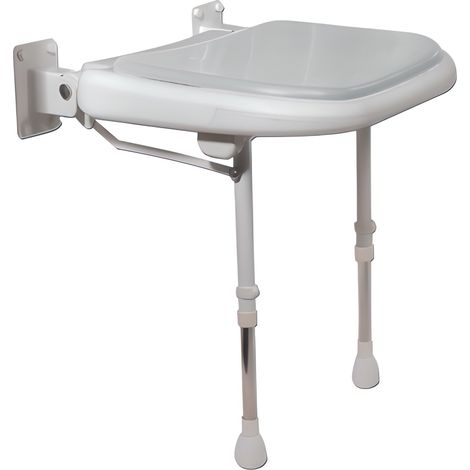 Siège de douche rembourré gris série 4000 - AKW - 04270P (1/4)