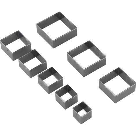 moules de découpe en cuir en acier allié, forme carrée, matrice de perforation pour tissus superposés et ceintures (1/5)