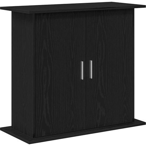 Support d'aquarium Chêne noir 81x36x73 cm Bois d'ingénierie CFW76074 (1/5)