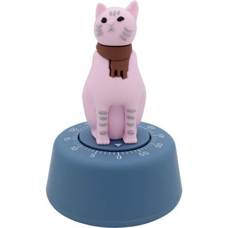 Minuterie Minuterie de Cuisine mécanique en Forme de Chat en Forme de Chat(Rose) (1/4)