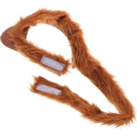 Brown Plush Lion Cub Ear Headband, Lightweight Headband (1/5)