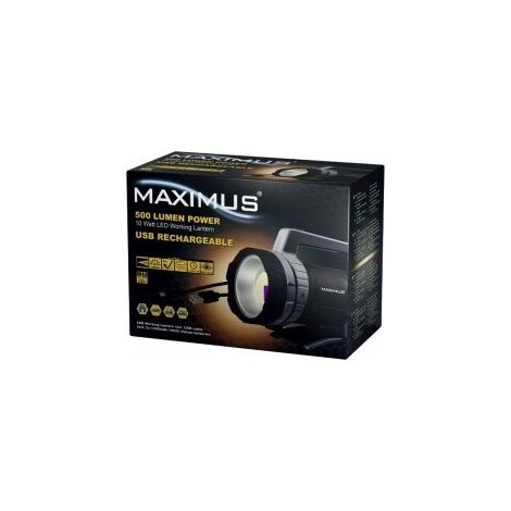 Lampe torche projecteur rechargeable Maximus M-LNT-002 - 500lm (1/2)