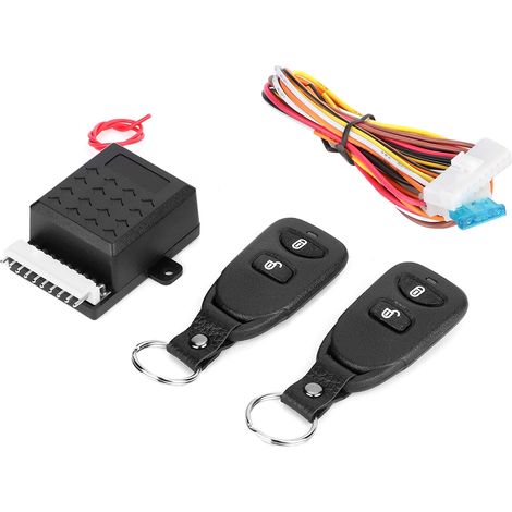 Kit Alarme Voiture Universel Centralisé avec Télécommande, Antivol et Verrouillage de Portes (1/5)