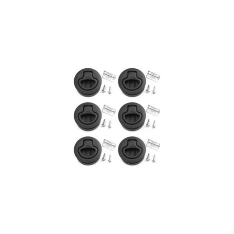 6X Trappe à fermeture éclair ronde 1/2" - Remplacement de porte M1-63 pour VR et bateaux - Crezuo