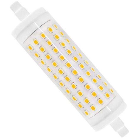 Ampoule R7S LED 118mm15W DimmableBlanc chaud 3000K, Équivalent à Lampe Crayon Halogène J118 R7S 150W-200W, AC 220V, R7S LED Céramique pour Studio/Salon, [Classe énergétique A] (1/5)