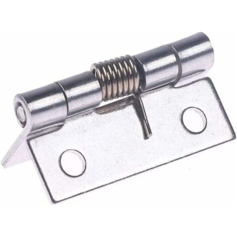 Charnières pour portes d'armoires 1 pièces 2 pouces de Long en acier inoxydable charnière à fermeture automatique coin ressort ti (1/4)