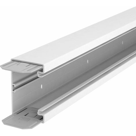 OBO Bettermann Canale passacavi con foratura sul fondo 70x110x2000 Polivinilcloruro bianco puro RAL 9010, 6274300