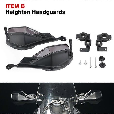 Aplicable a Tiger Sport 660 800 Protectores de manos para motocicletas Protectores de puños de manillar Protector de parabrisas elevado Protector de palanca de freno (Protector de manos elevado B) (1/5)