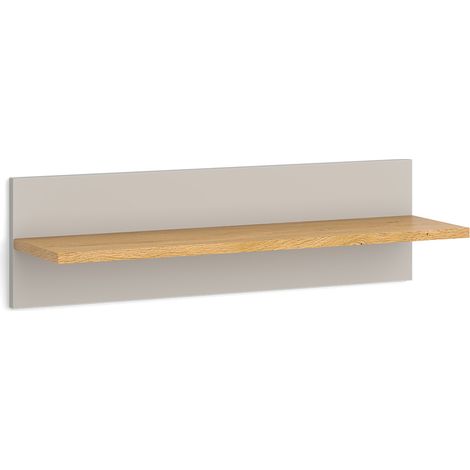 Scaffale a muro Malia, Quercia cashmere, 70 x 20 cm, Vitalispa