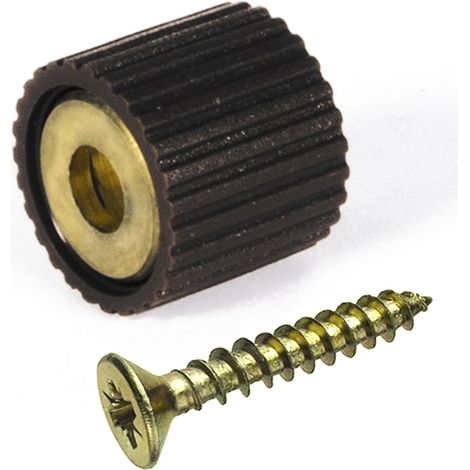 reggicristalli con vite tps 3 x 16 in gomma nera 8 pz.