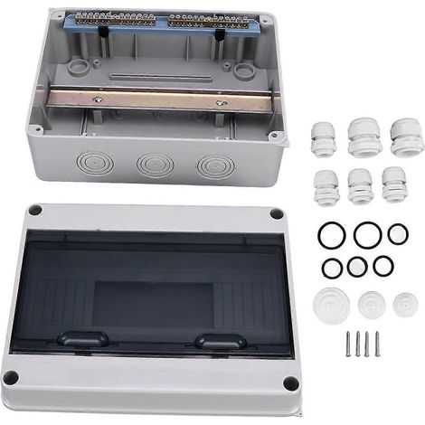 IP65 Wasserdichter Verteilerkasten, 12-fach, elektronisches Anschlussgehäuse aus Kunststoff für Leistungsschalter