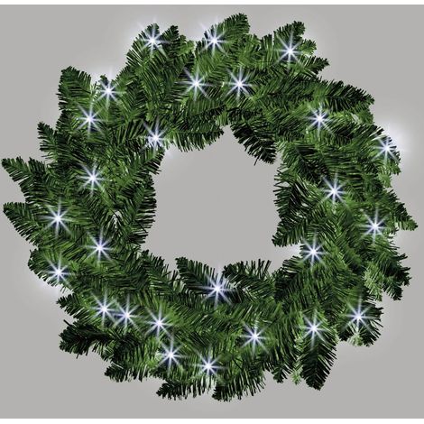 55cm Prelit Imperial Pine Green Christmas Wreath (1/3)