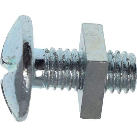 METALMATE Roofing Bolt & Nut Zp M5 x 12mm Box 50 - MEMRBN0512